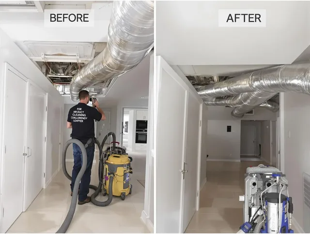 Warren Air Duct Cleaning professional performing thorough air duct cleaning in Warren