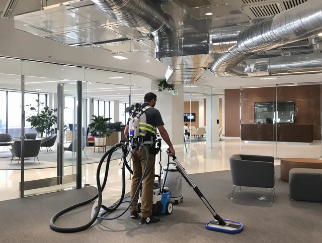 Commercial duct cleaning service by Warren Air Duct Cleaning in Warren