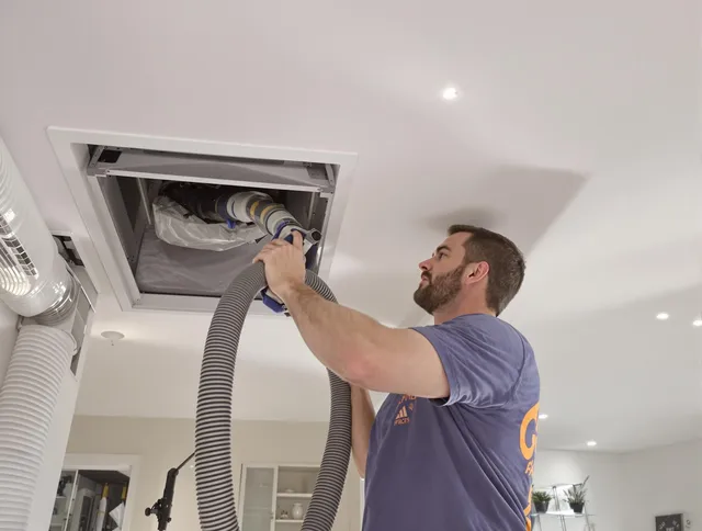 Precision indoor duct cleaning by Warren Air Duct Cleaning in Warren